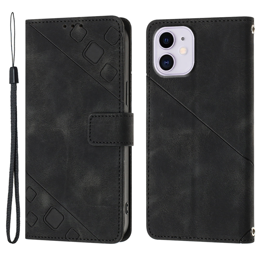 PT005 YB Imprinting Series-6 For iPhone 11 6.1 inch PU Leather Stand Phone Case Flip Folio Wallet Cover PT005 YB Imprinting Series-6 For iPhone 11 6.1 inch PU Leather Stand Phone Case Flip Folio Wallet Cover